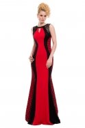 Long Red Evening Dress C3109