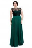 Emerald Green Oversized Evening Dress S3892
