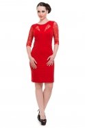 Short Red Evening Dress C2140