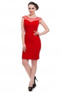 Short Red Evening Dress C2133