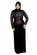 Black Hijab Dress S3996B