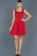 Short Red Evening Dress ABK003