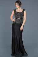 Long Black Evening Dress ABU530