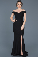 Long Black Mermaid Prom Dress ABU052