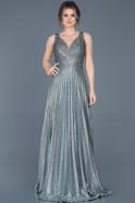 Long Turquoise Engagement Dress ABU603
