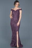 Long Lavender Engagement Dress ABU546