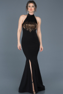 Long Black Mermaid Prom Dress ABU271