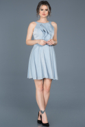 Short Blue Invitation Dress ABK188