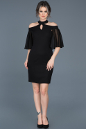 Short Black Evening Dress ABK059