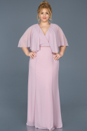 Long Light Lavender Oversized Evening Dress ABU001