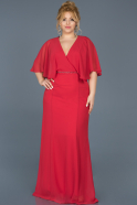 Long Red Oversized Evening Dress ABU001