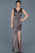 Long Black-Silver Mermaid Prom Dress ABU618