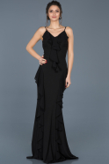 Long Black Prom Gown ABU624