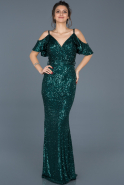 Emerald Green Mermaid Evening Dress ABU552