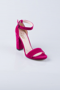 Fuchsia Suede Evening Shoes AB1016