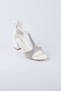 Pearl Leather Evening Shoes MJ0744