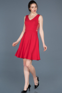 Short Red Prom Gown ABK408