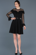 Short Black Invitation Dress ABK415