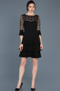 Short Black Invitation Dress ABK420