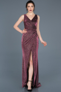 Long Plum Mermaid Prom Dress ABU621