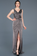 Long Black-Silver Mermaid Prom Dress ABU621