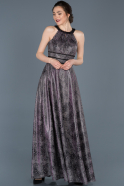 Long Black-Purple Invitation Dress ABU646