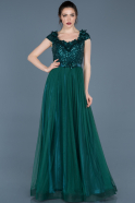 Long Green Engagement Dress ABU649