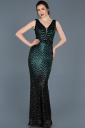 Long Green Mermaid Evening Dress ABU658
