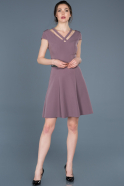 Short Lavender Prom Gown ABK427