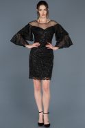 Short Black Invitation Dress ABK414