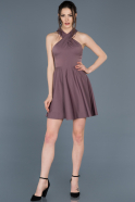 Short Lavender Invitation Dress ABK392
