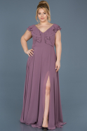 Long Lavender Plus Size Evening Dress ABU666