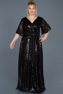 Long Black Invitation Dress ABU671