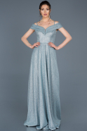 Long Turquoise Engagement Dress ABU634