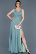 Long Turquoise Invitation Dress ABU693