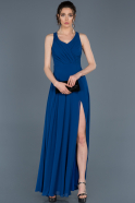 Long Sax Blue Invitation Dress ABU693