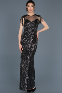 Long Anthracite Mermaid Prom Dress ABU694