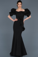 Long Black Mermaid Prom Dress ABU684