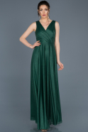 Long Emerald Green Engagement Dress ABU695