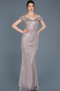 Long Lavender Engagement Dress ABU045