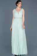 Long Mint Engagement Dress ABU673