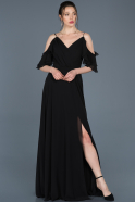 Long Black Prom Gown ABU675