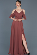 Long Light Brown Prom Gown ABU675