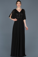 Long Black Invitation Dress ABU676