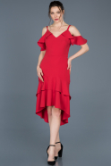 Short Red Invitation Dress ABK448