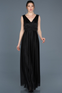 Long Black Invitation Dress ABU692