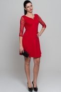 Short Red Evening Dress AR36779