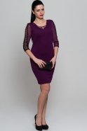 Short Purple Evening Dress AR36801