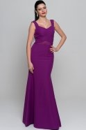 Long Purple Evening Dress ABU083