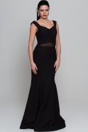 Long Black Evening Dress ABU083